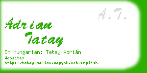 adrian tatay business card
