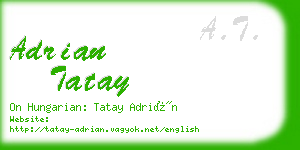 adrian tatay business card